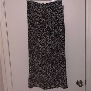 Floral midi skirt